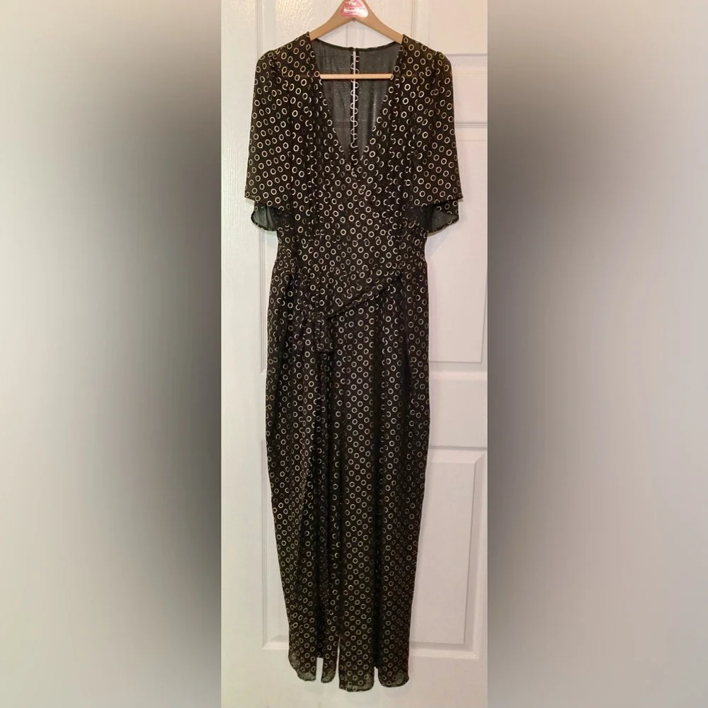 ModCloth Size 1X Luxe at Me Metallic Jumpsuit - Picture 4 of 15